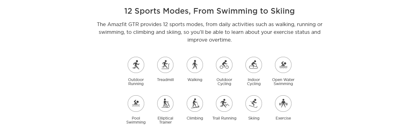 Features of the AMAZFIT GTR 42mm